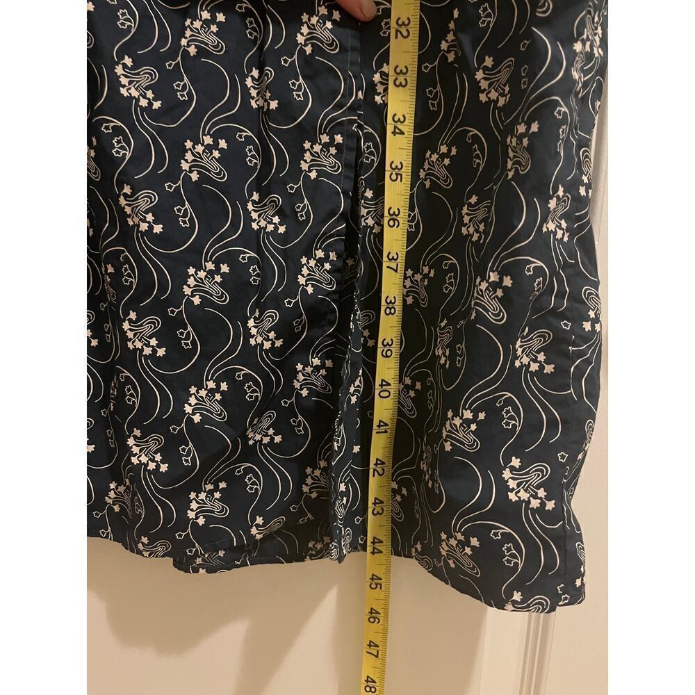 J. Crew Short-sleeve smocked dress in starry swirl - Picture 4 of 8